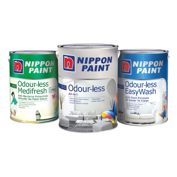 Genuine Premium Nippon Paint Products, made in Singapore