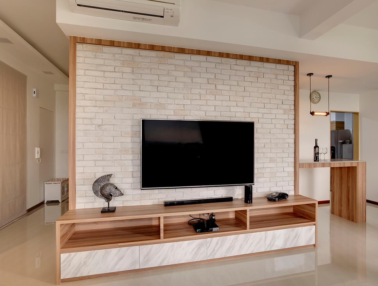 Feature wall deals tv unit