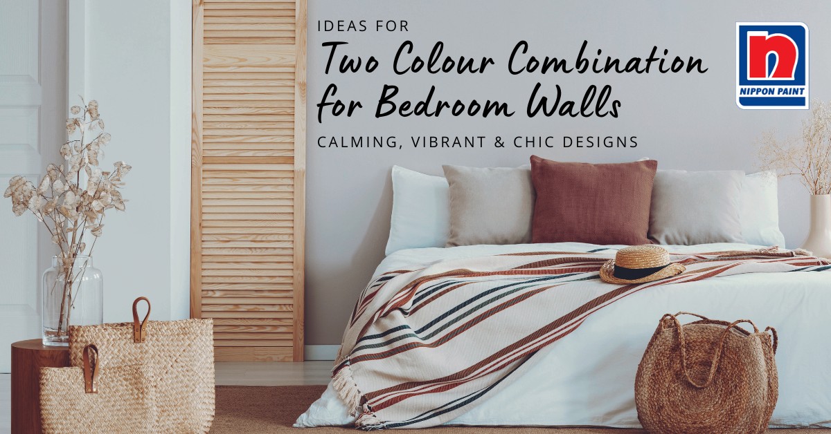 20 Ideas for Two Colour Combination for Bedroom Walls Calming, Vibrant