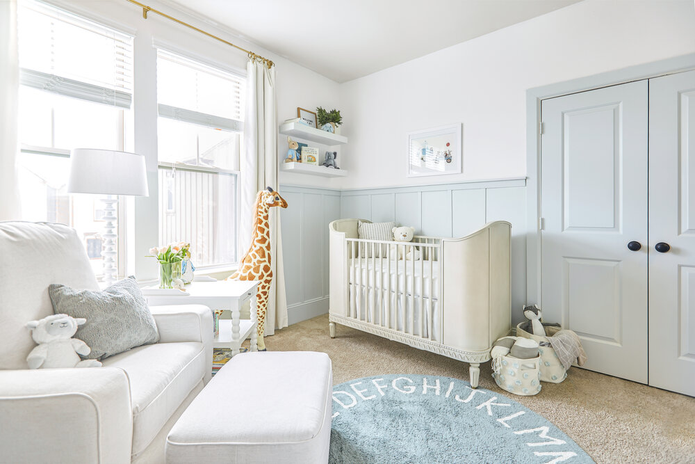 Baby boy room clearance ideas grey and blue