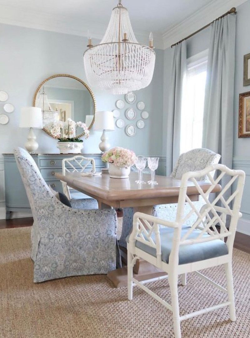 dining-room-with-pastel-blue-coloured-walls