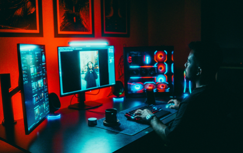 Gaming Room Paint Ideas - Fiery Red