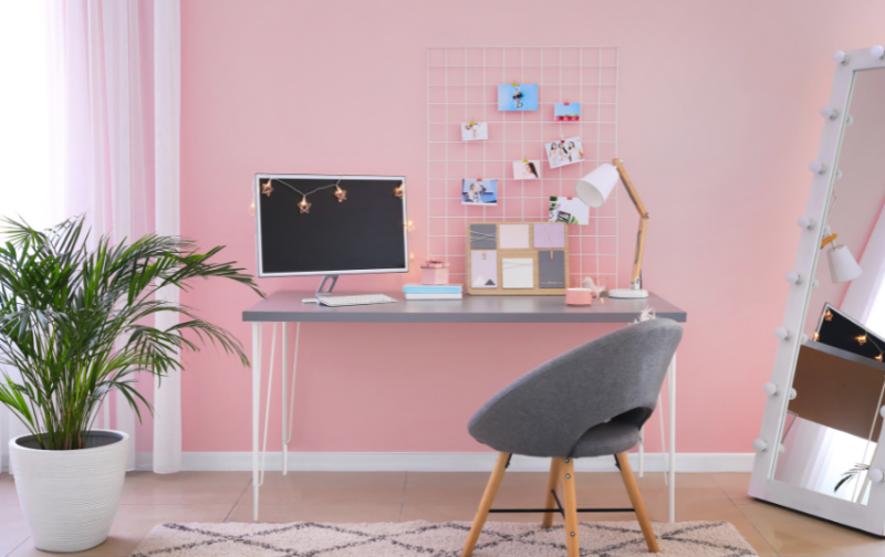 Gaming Room Paint Ideas - Pink