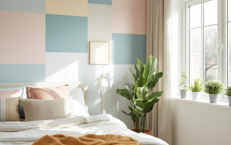 Geometric Wall Paint - Square Wall Paint Design
