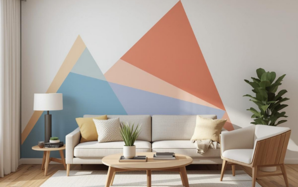 8 Geometric Wall Paint Design Ideas with Steps on How to DIY