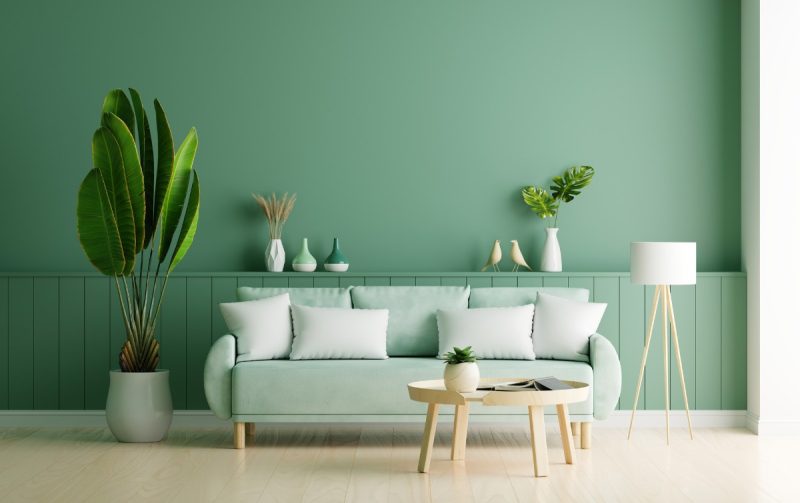 cool green wall paint