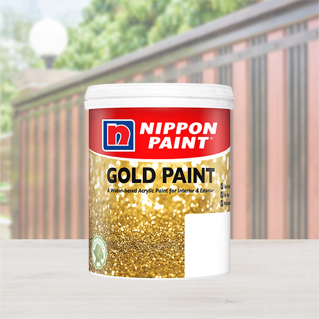 Solvent Based Antique Gold paint Nippon Paint 100 ml wood paint metal paint
