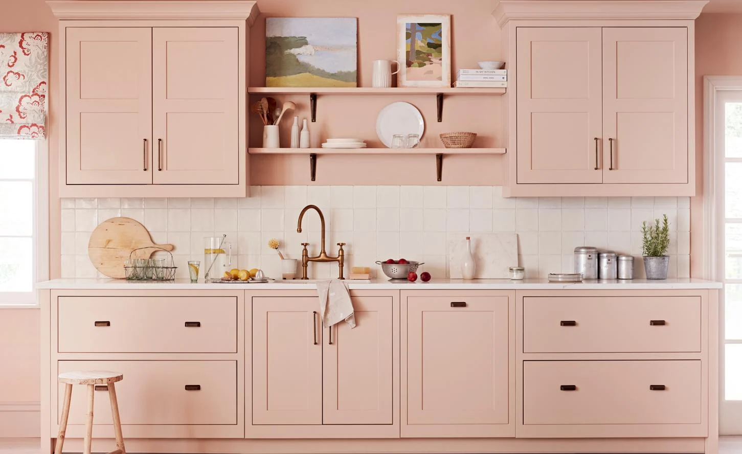 Pink Blossom coloured kitchen