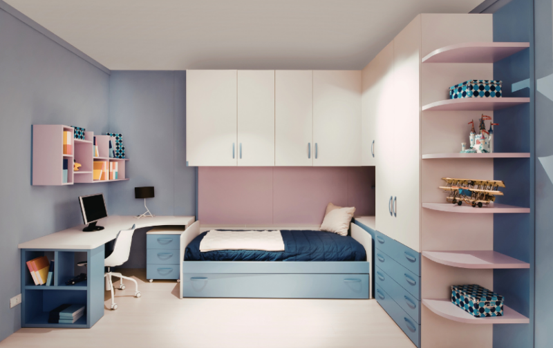 Two Colour Combination for Bedroom Walls - Calming Colour Combinations
