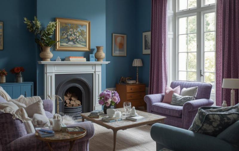 Two Colour Combinations for Living Room